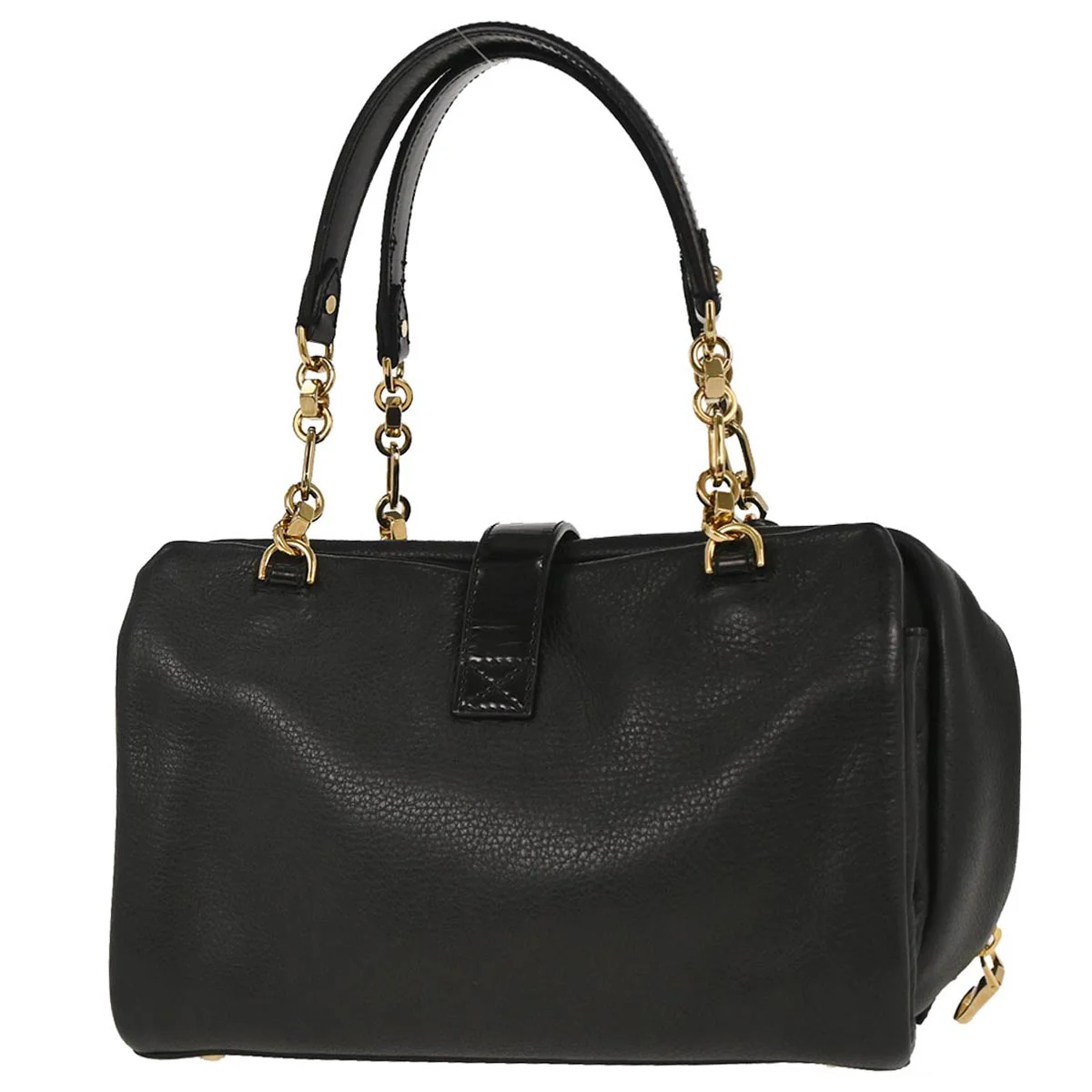 Loewe Black Leather Laura 26 Handbag - Image 2