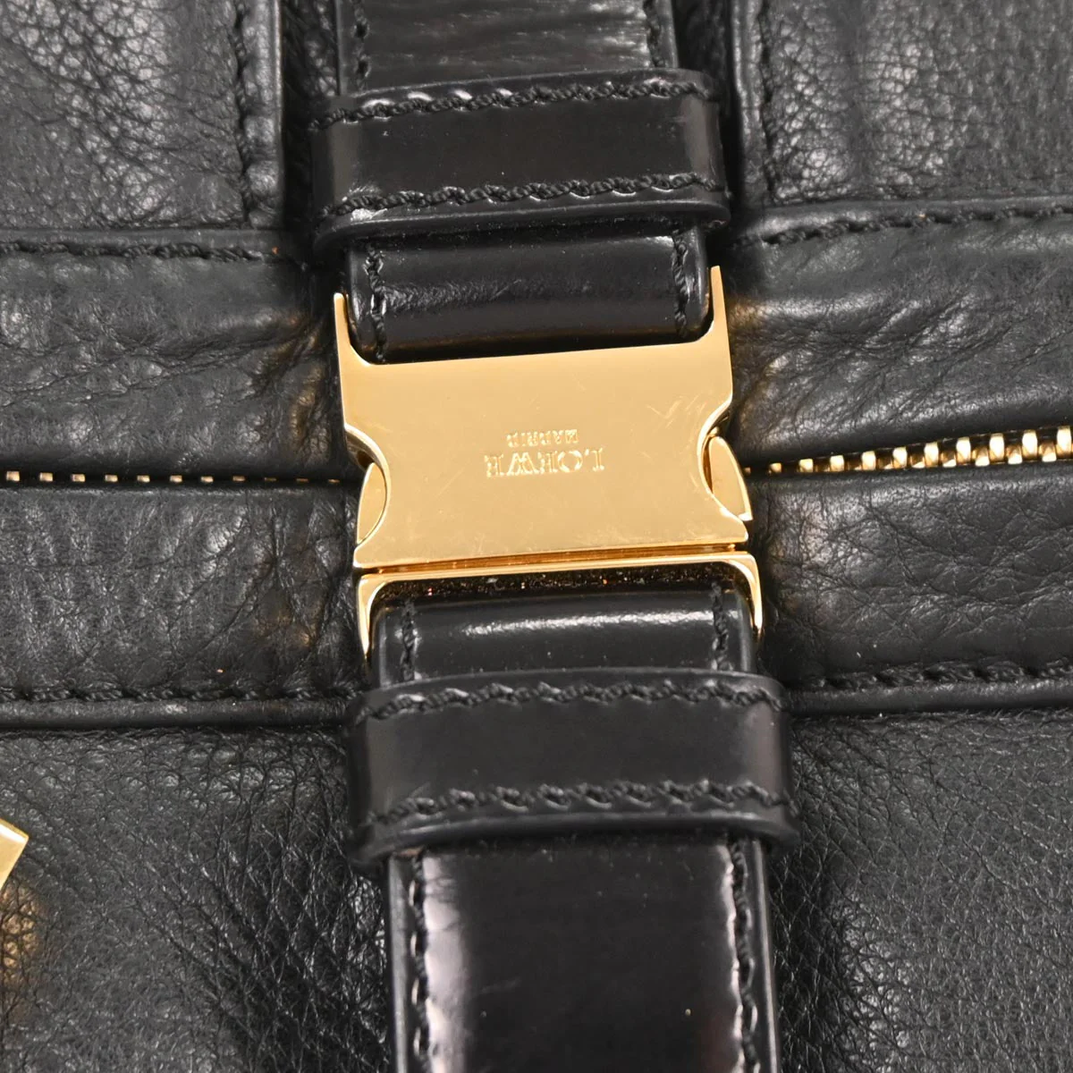 Loewe Black Leather Laura 26 Handbag - Image 4