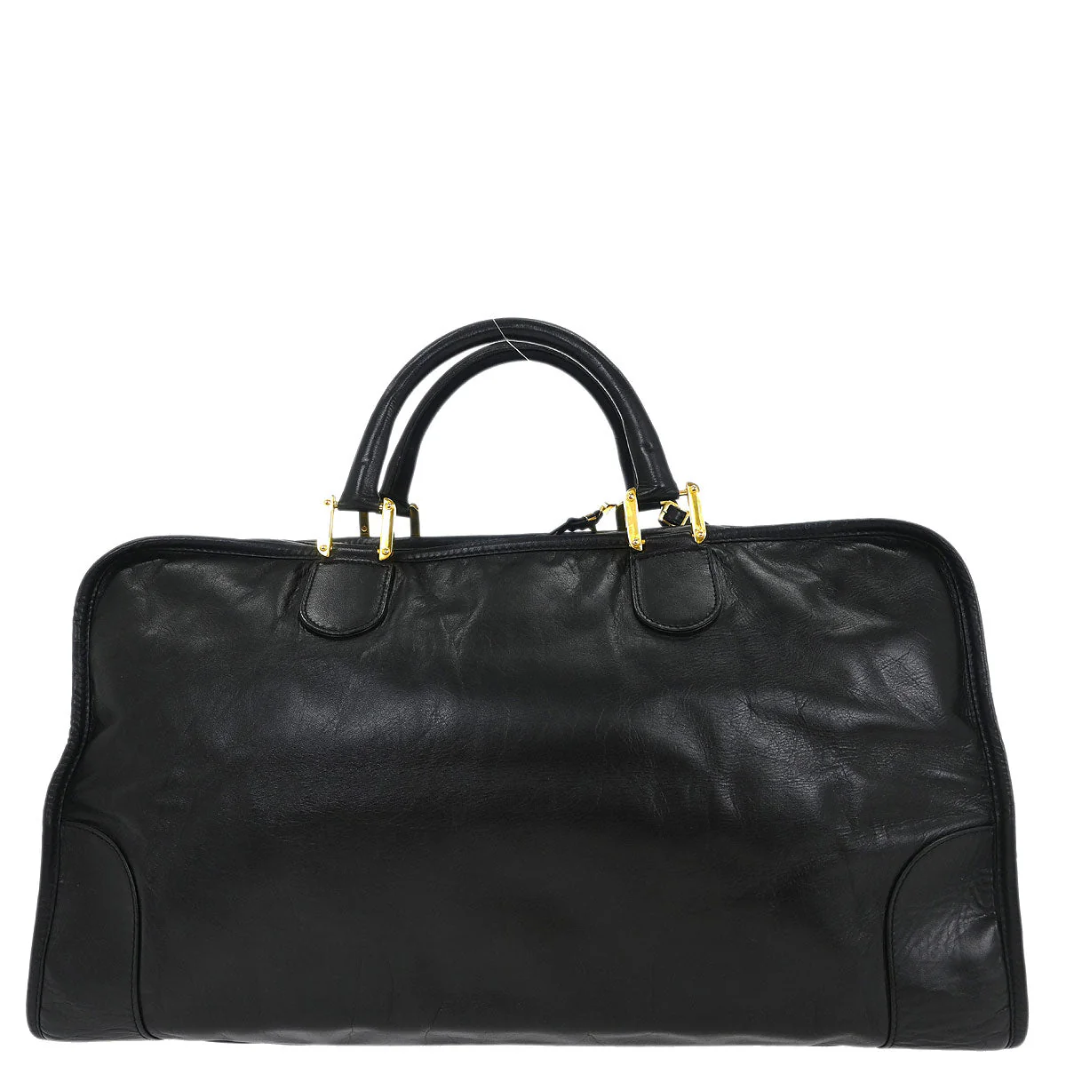 Loewe Black Leather Amazona 50 Handbag - Image 2