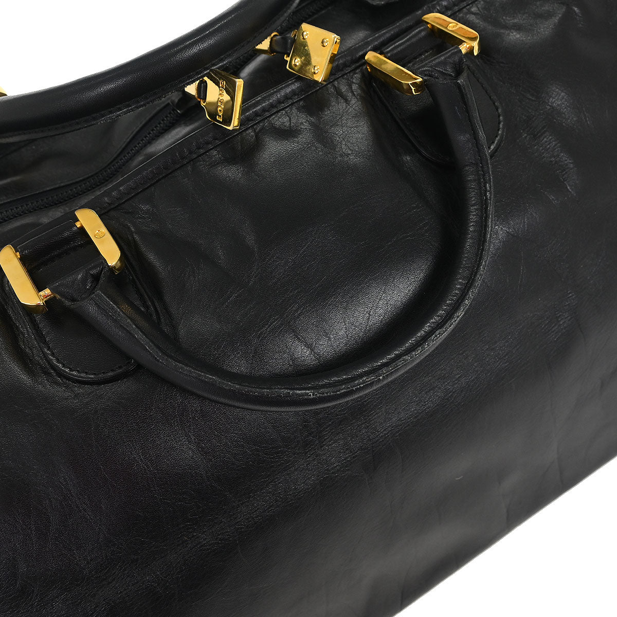 Loewe Black Leather Amazona 50 Handbag - Image 5