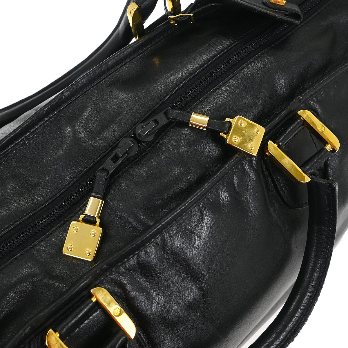 Loewe Black Leather Amazona 50 Handbag - Image 6