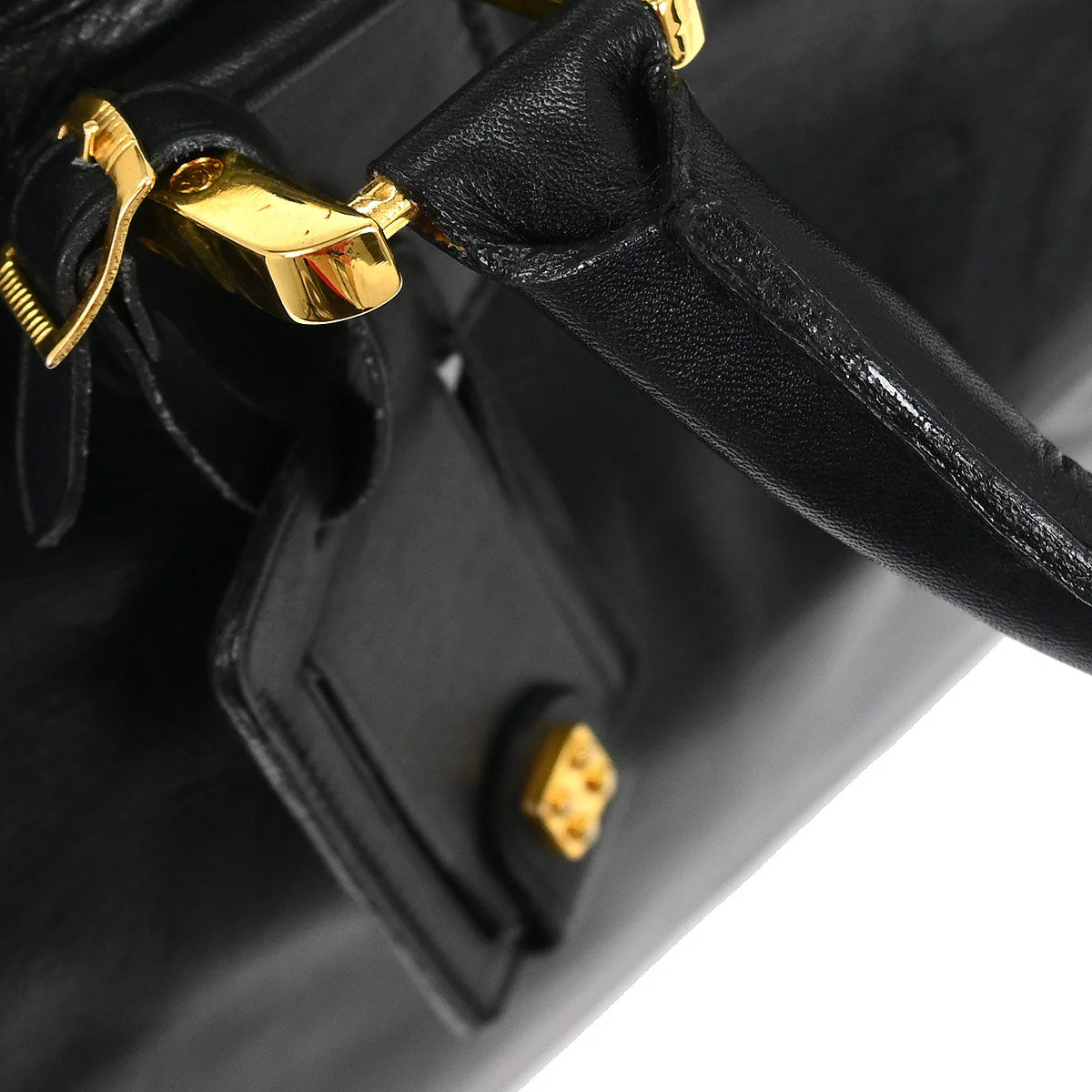 Loewe Black Leather Amazona 50 Handbag - Image 7