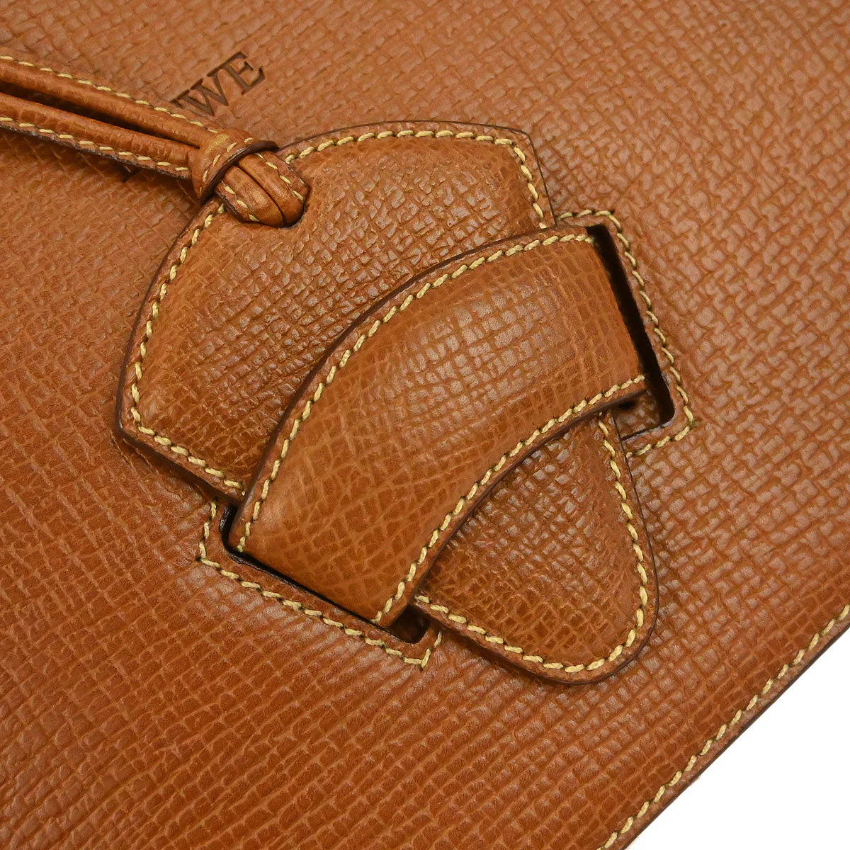Loewe Brown Leather Shoulder Bag - Image 4