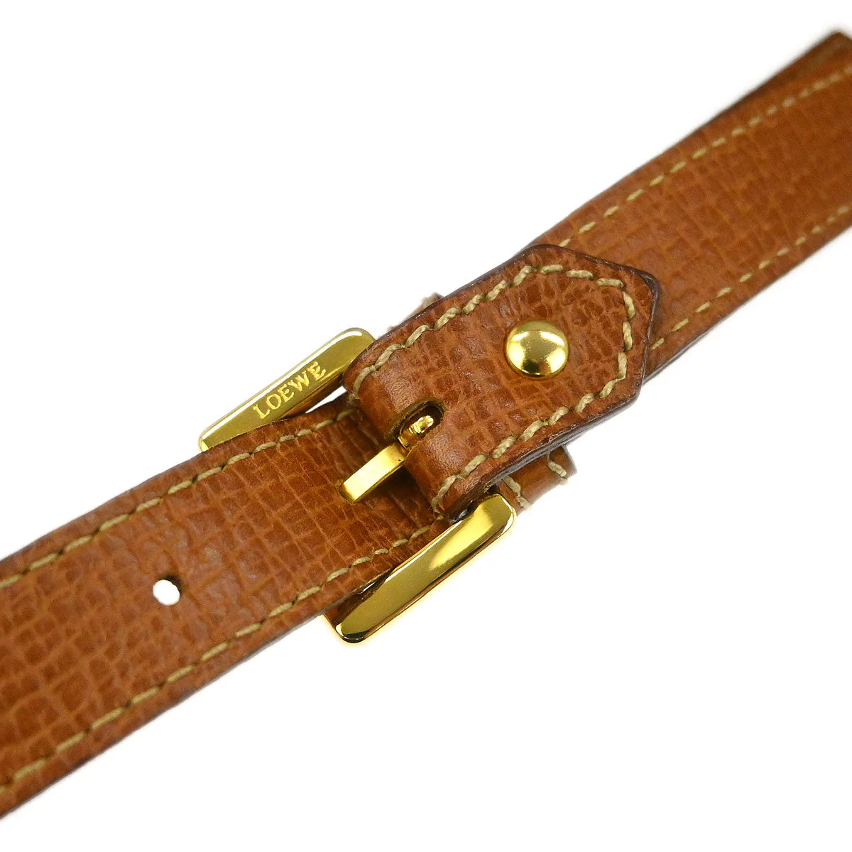 Loewe Brown Leather Shoulder Bag - Image 6
