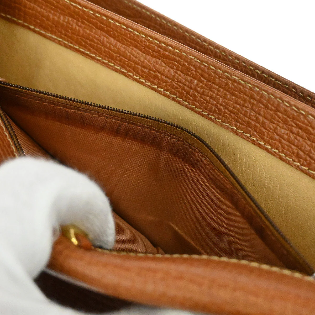 Loewe Brown Leather Shoulder Bag - Image 9