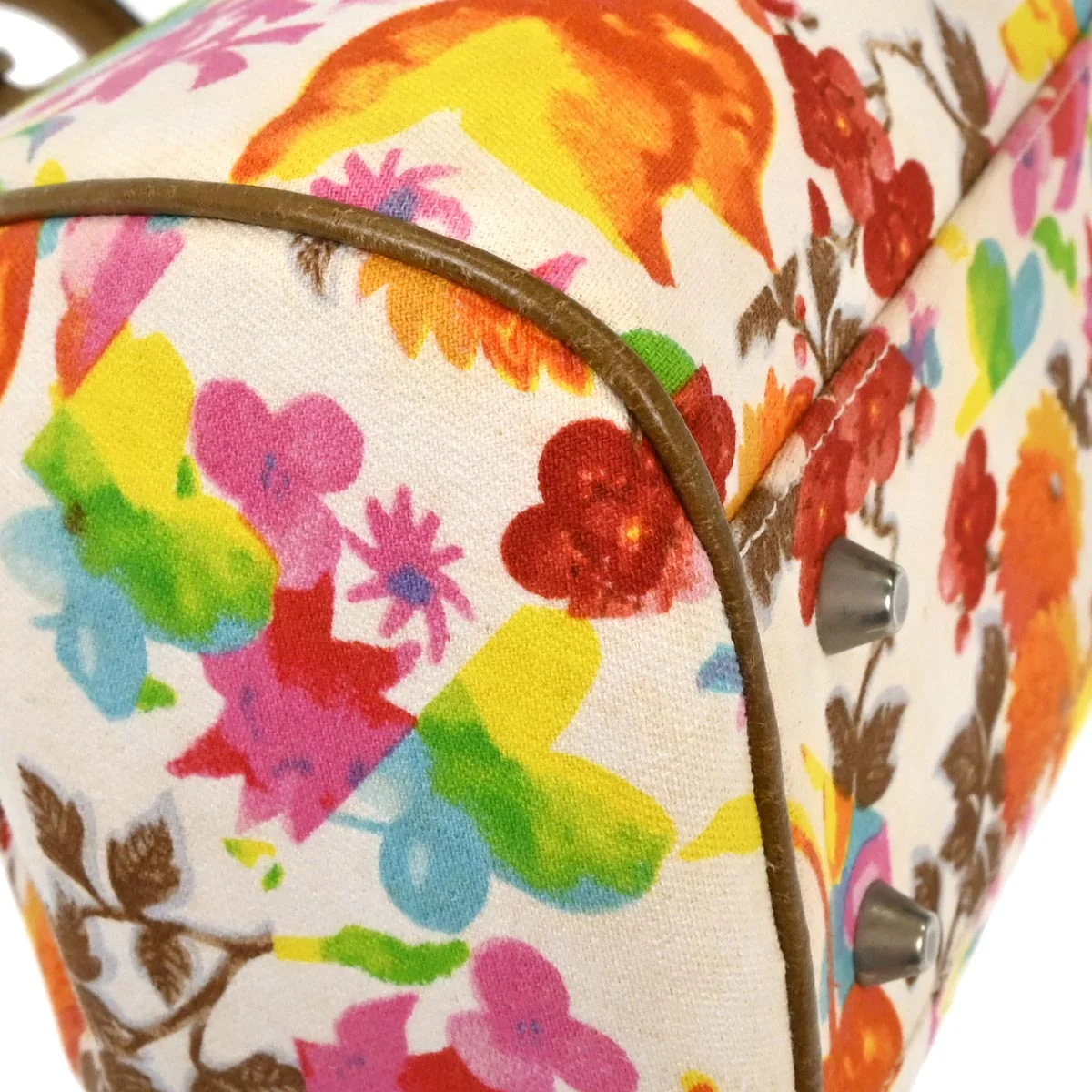 Christian Dior Floral Print Detective Handbag - Image 4