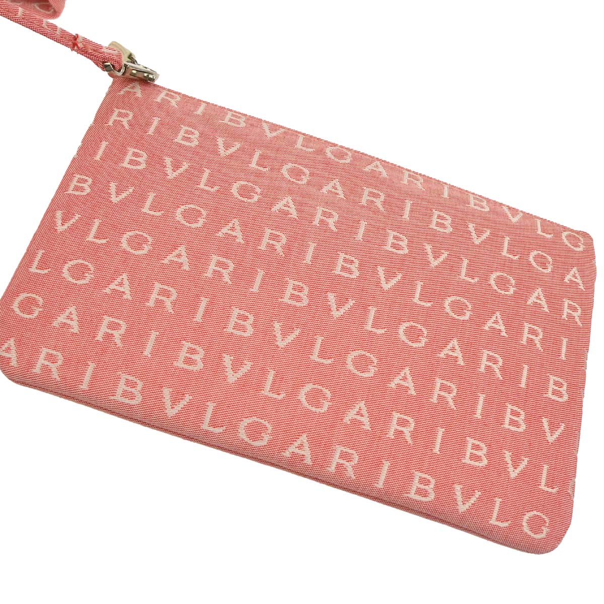 Bvlgari Pink Canvas Logomania Tote Handbag - Image 10