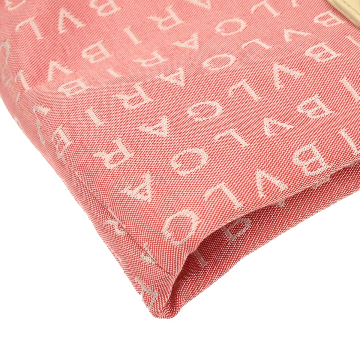 Bvlgari Pink Canvas Logomania Tote Handbag - Image 4