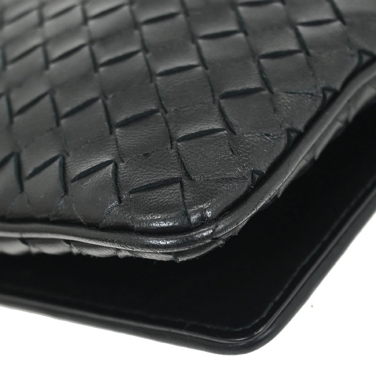 Bottega Veneta Black Intrecciato Shoulder Bag - Image 5
