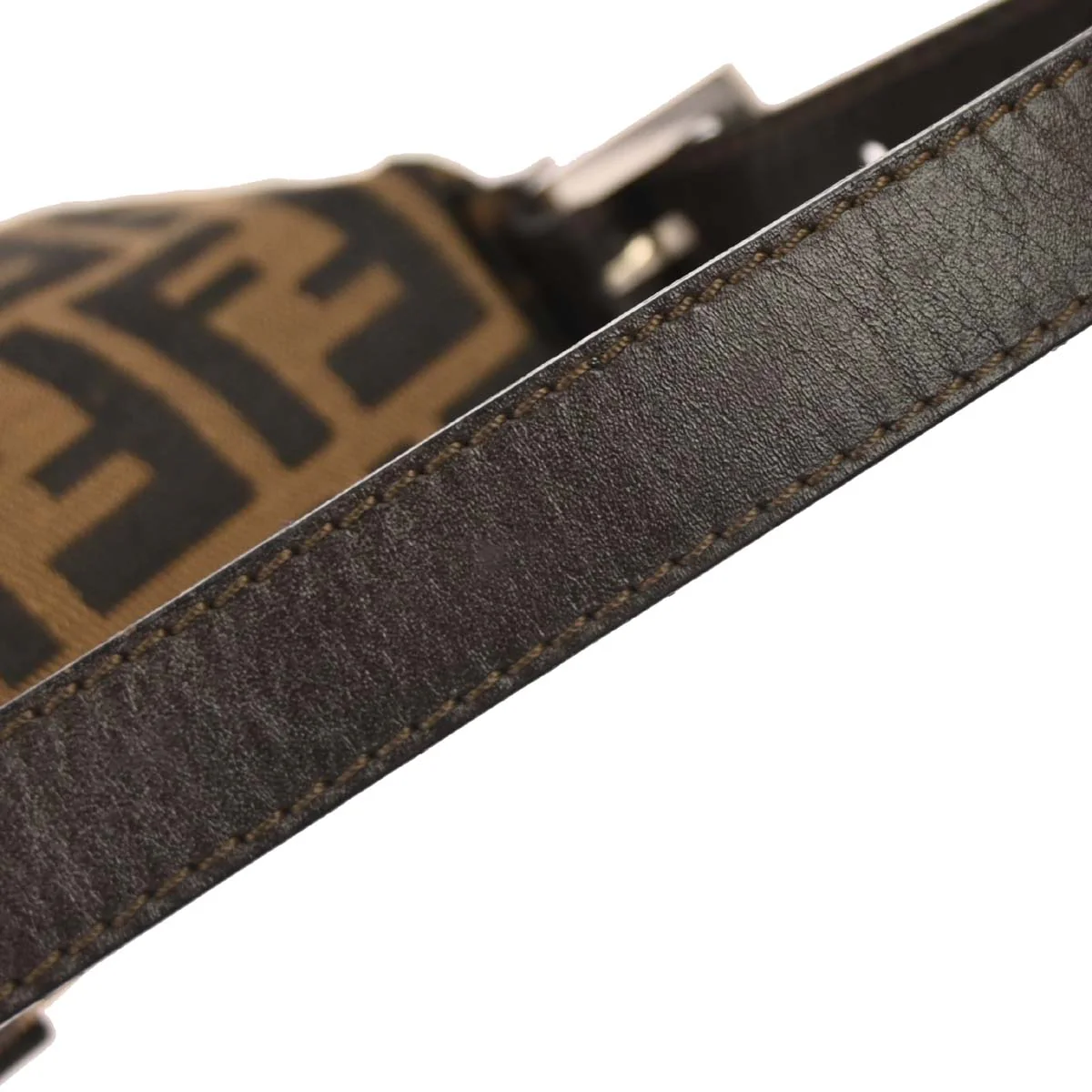 Fendi Brown Zucca Baguette Handbag - Image 4