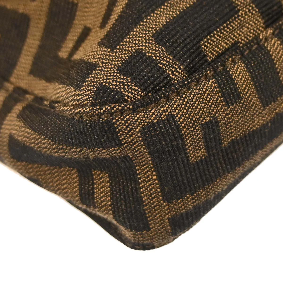 Fendi Brown Zucca Baguette Handbag - Image 5