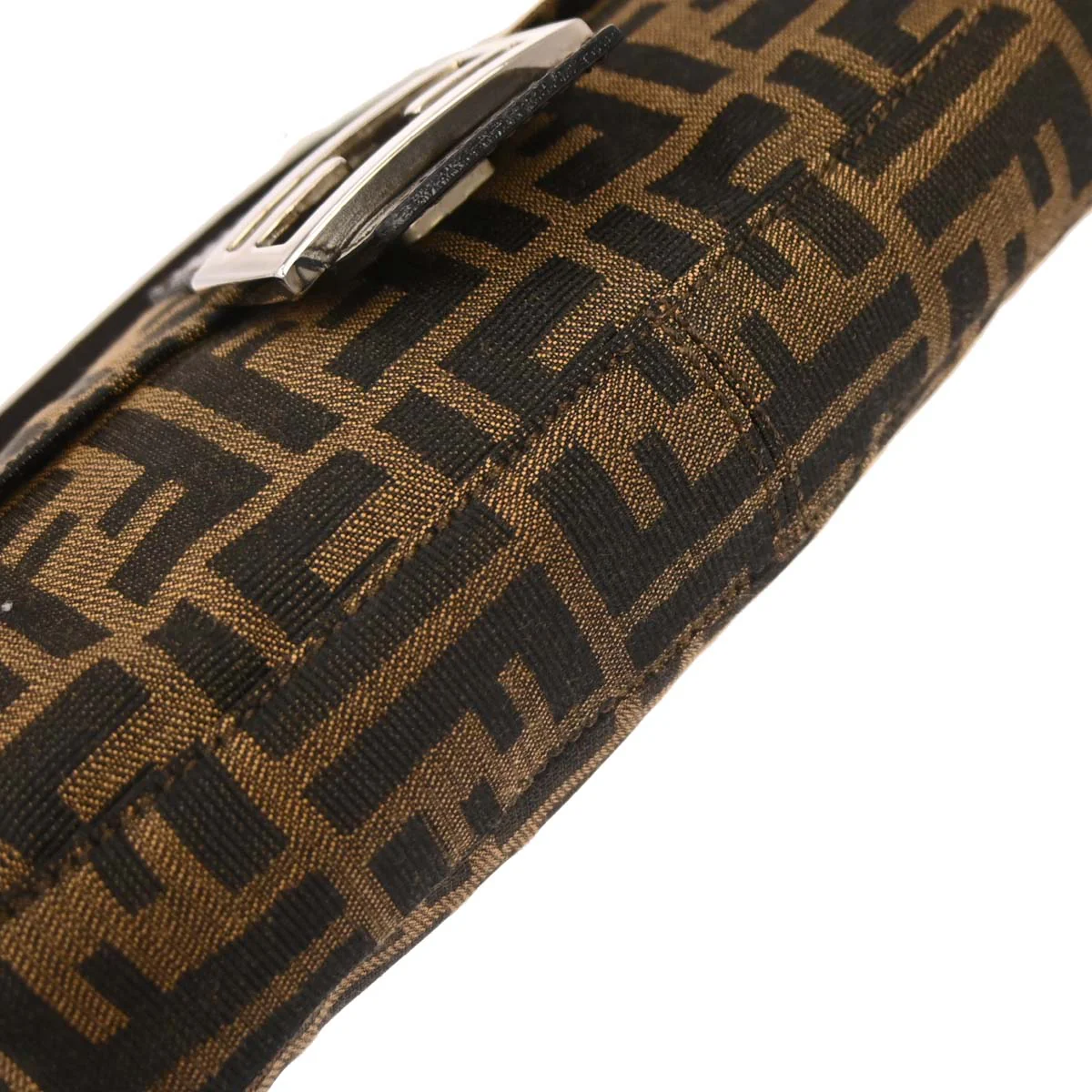 Fendi Brown Zucca Baguette Handbag - Image 6