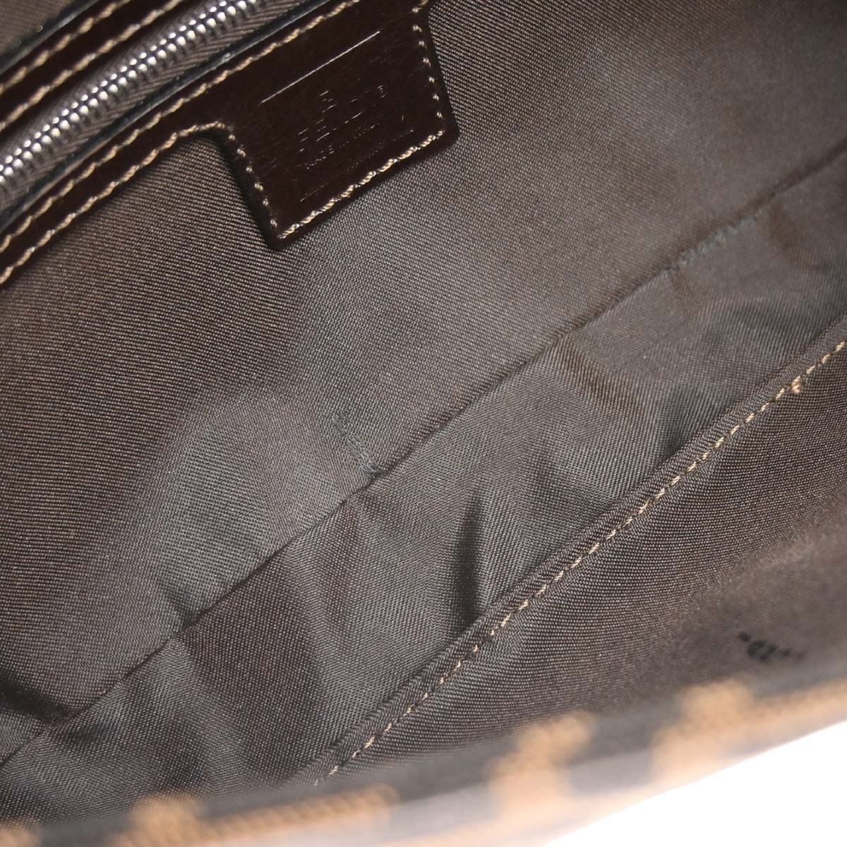 Fendi Brown Zucca Baguette Handbag - Image 8