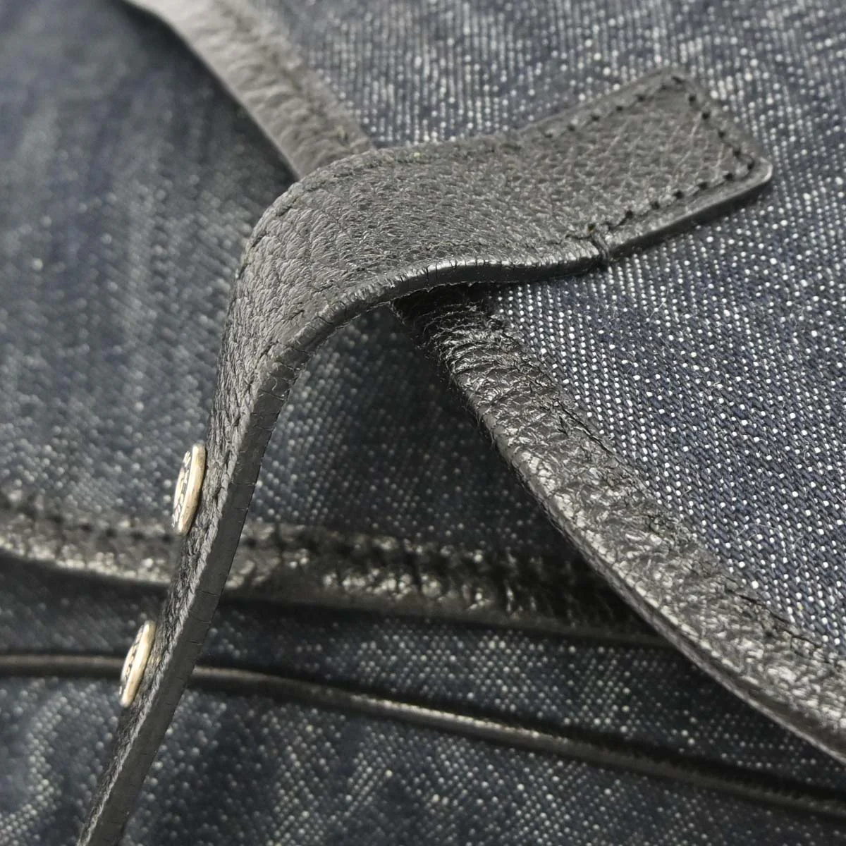Prada Navy Denim Shoulder Bag - Image 7