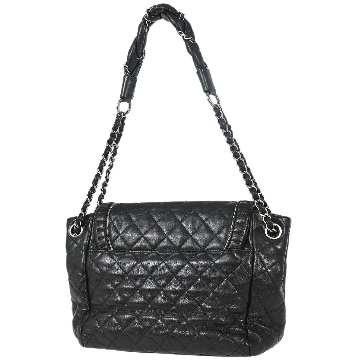 Chanel 2011 Black Calfskin Istanbul Accordion Flap Bag - Image 2