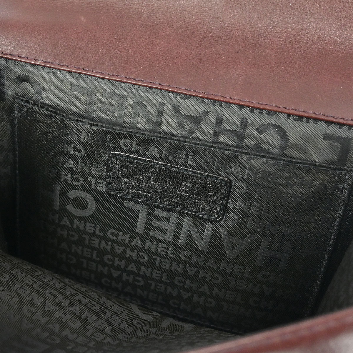 Chanel Brown Tweed Mademoiselle Lock Handbag - Image 8