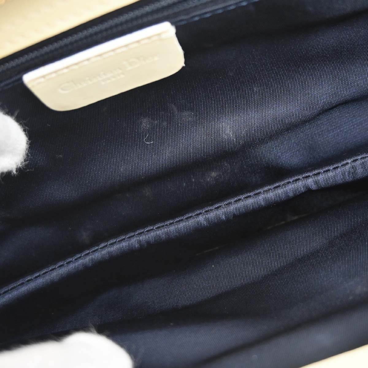 Christian Dior Blue Diorella Handbag - Image 8