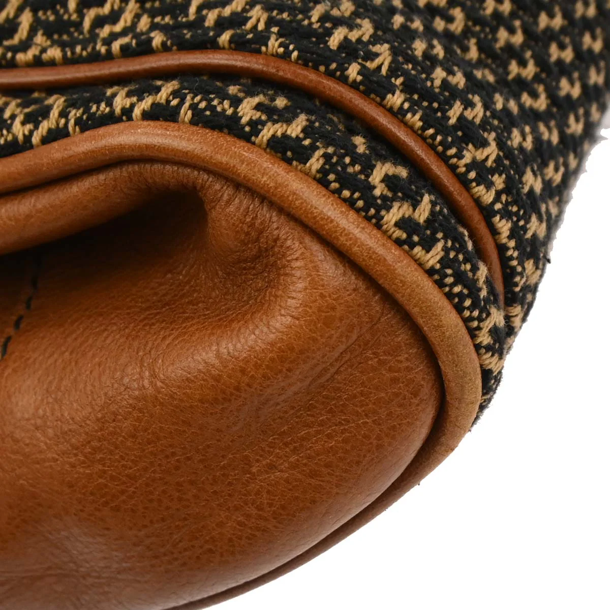 Chloe Brown Cotton Paddington Medium Handbag - Image 6