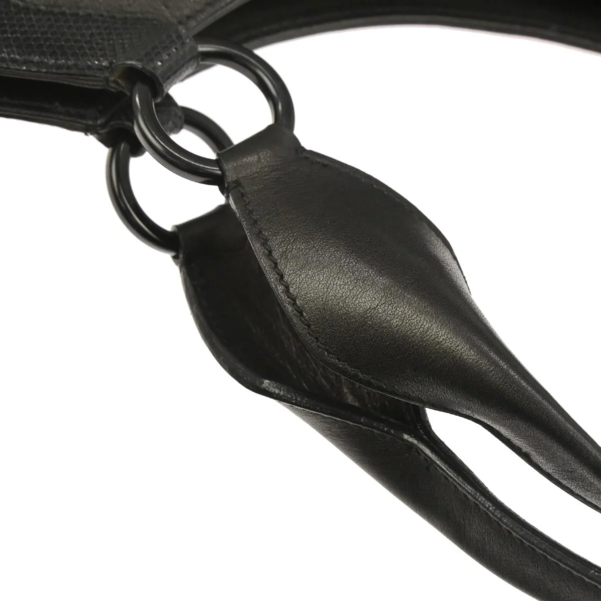 Cartier * Dark Brown Lizard Marcello Handbag - Image 3