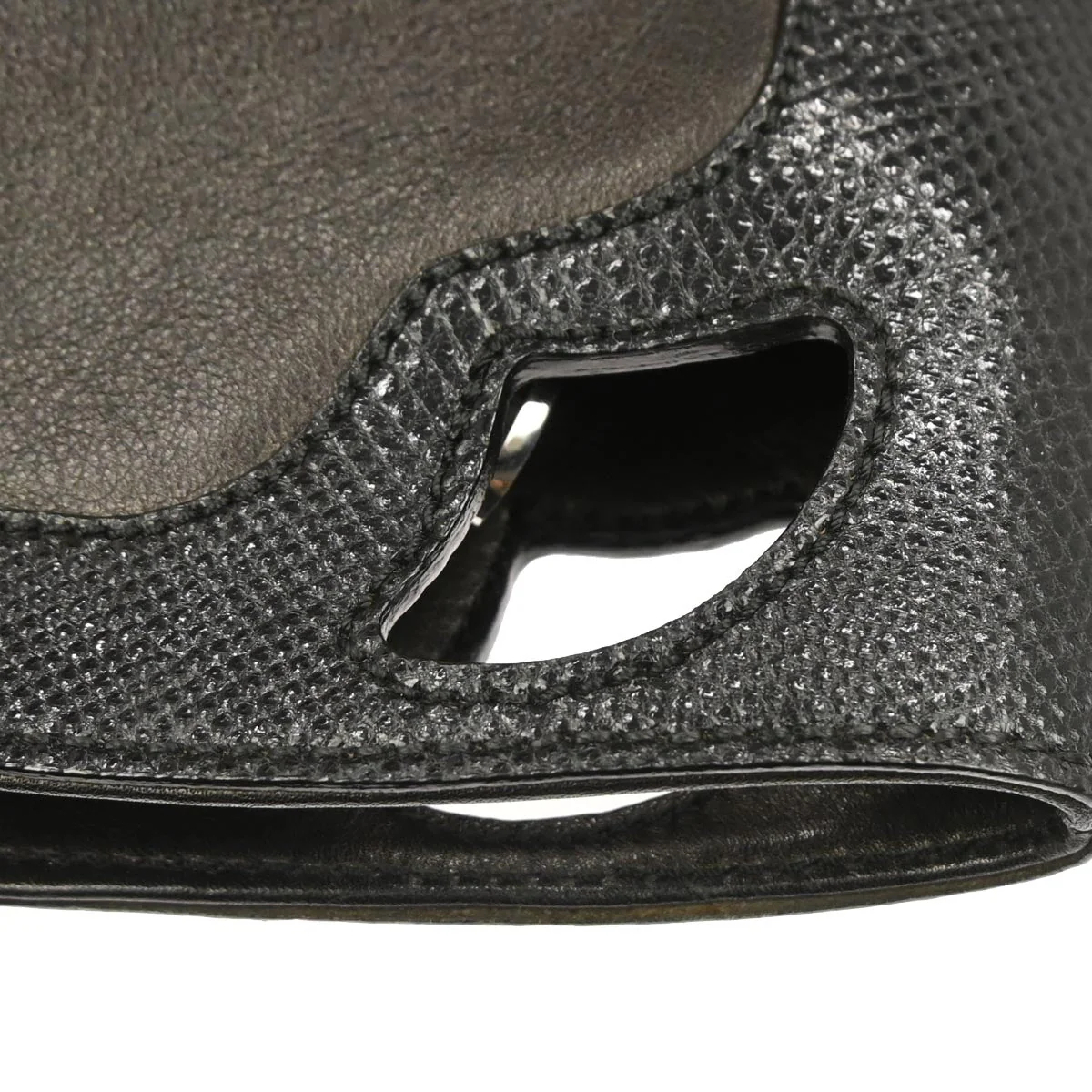 Cartier * Dark Brown Lizard Marcello Handbag - Image 4
