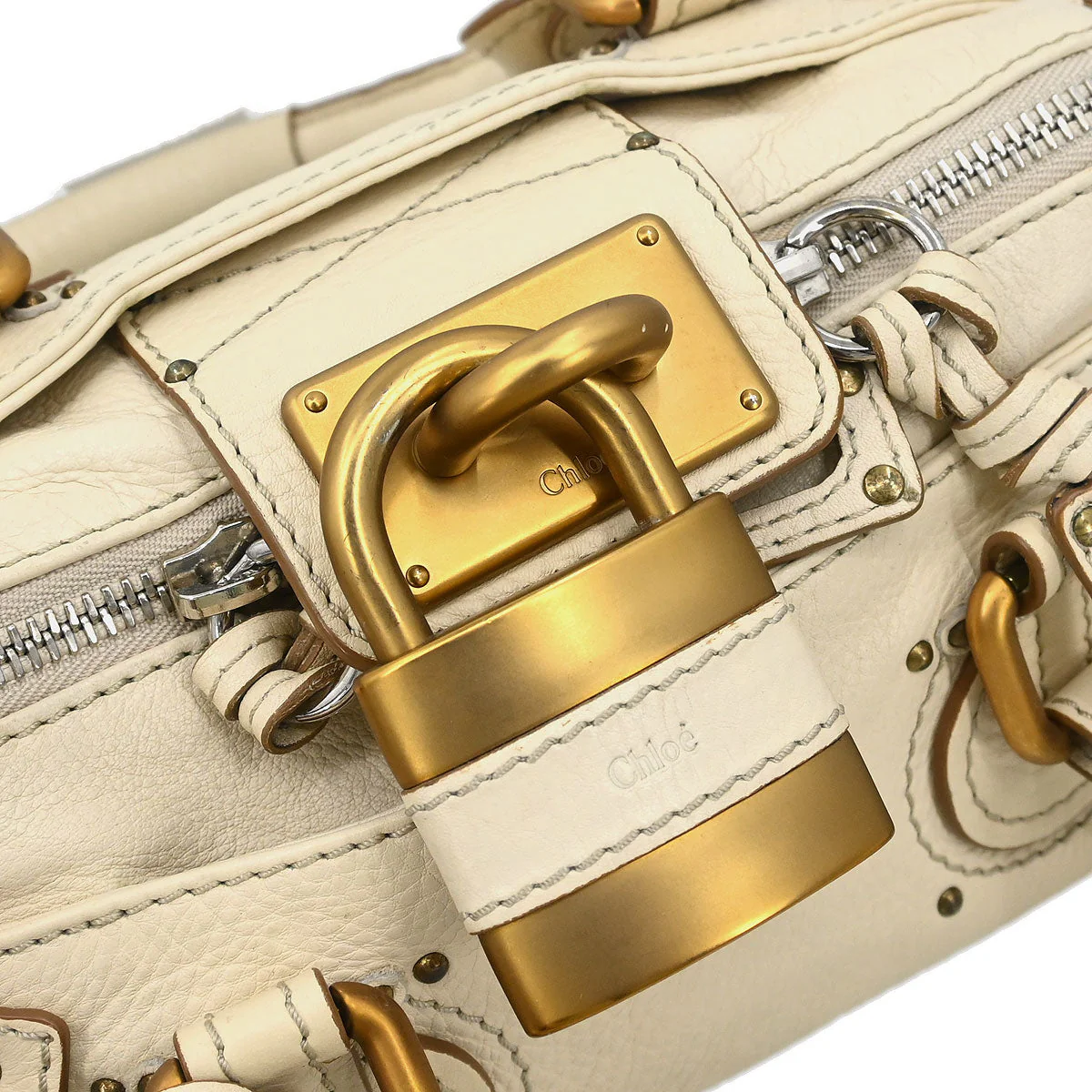 Chloe Ivory Paddington Mini Handbag - Image 5