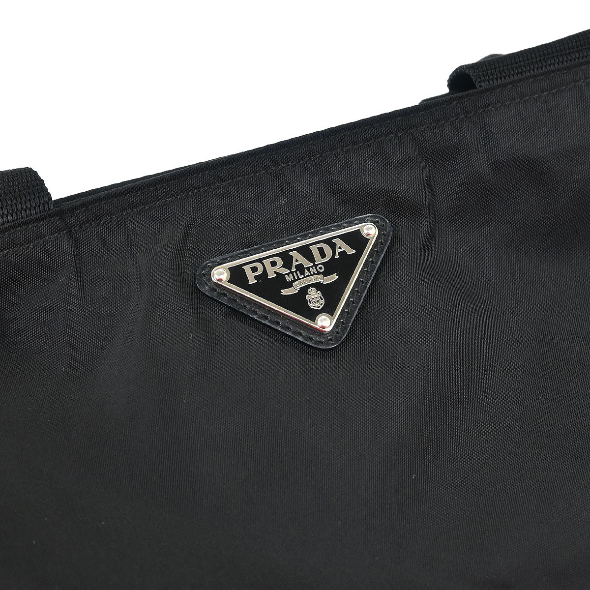 Prada Black Nylon 2way Shoulder Tote Handbag - Image 4