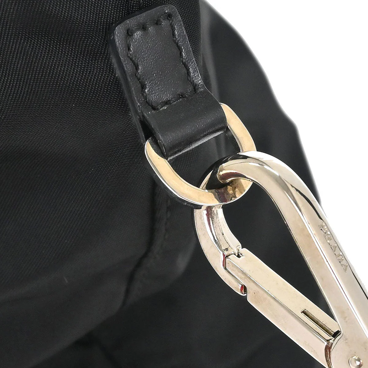Prada Black Nylon 2way Shoulder Tote Handbag - Image 6