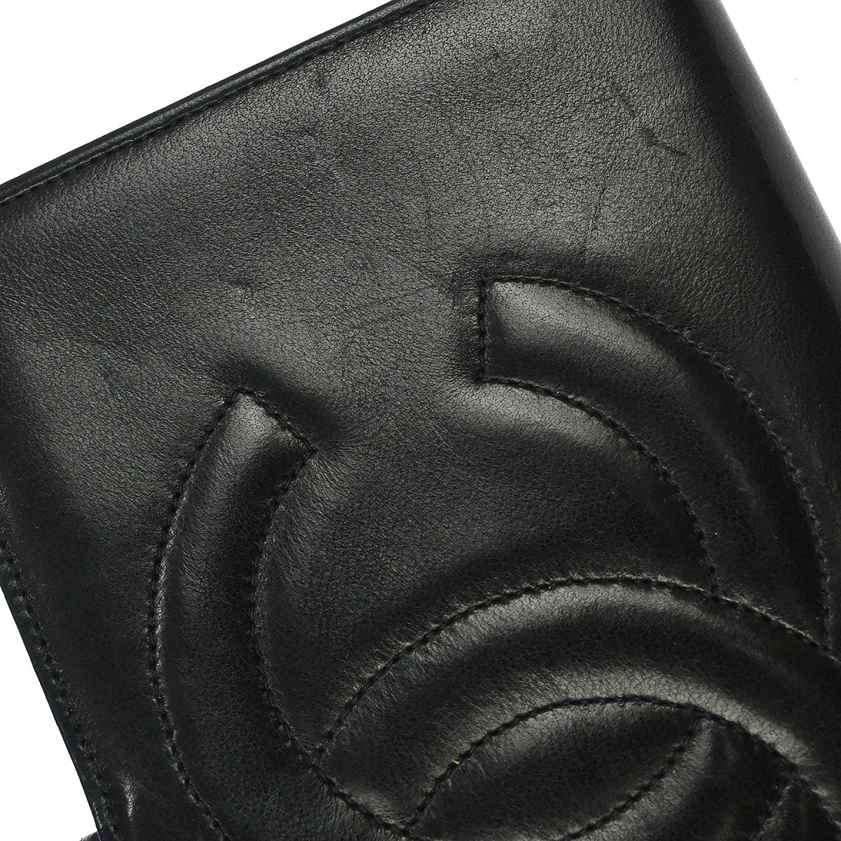 Chanel Black Lambskin Long Bifold Wallet - Image 3