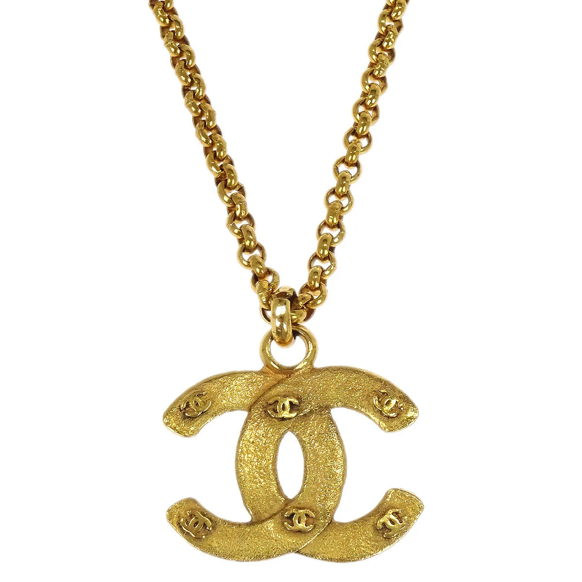 Chanel Gold CC Chain Pendant Necklace 29 - Image 2
