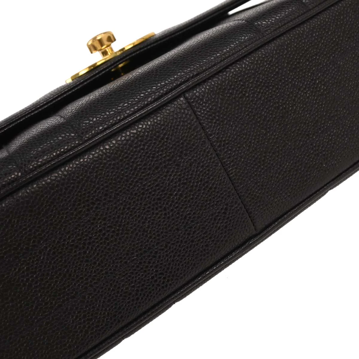 Chanel Black Caviar Mademoiselle Handbag - Image 5