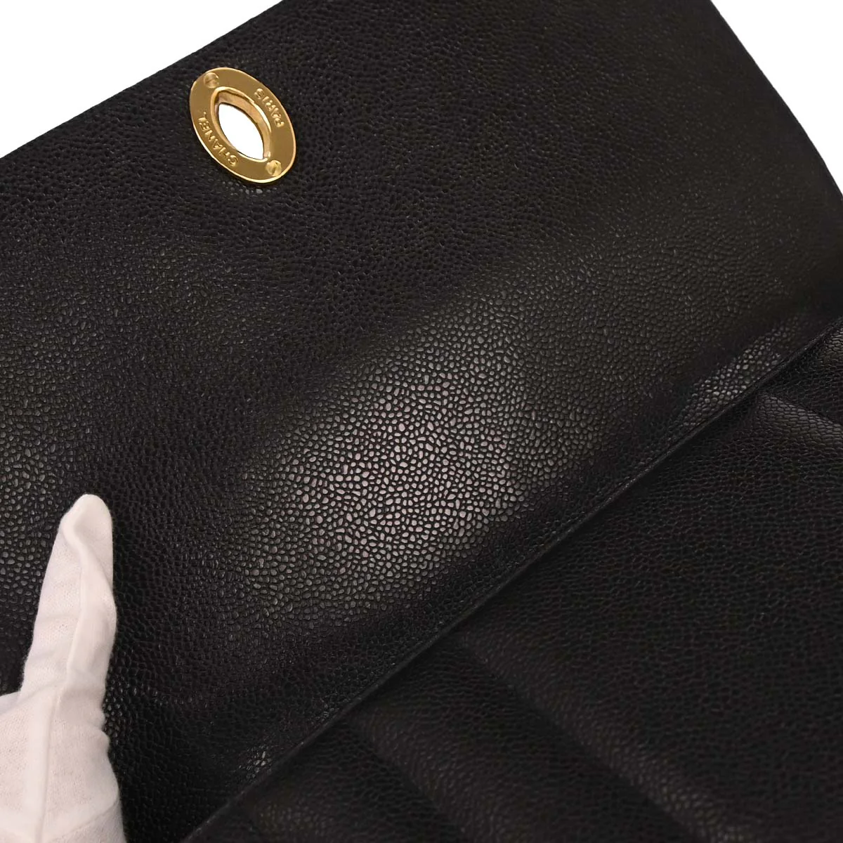 Chanel Black Caviar Mademoiselle Handbag - Image 6