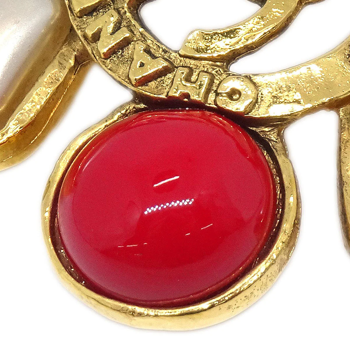 Chanel Stone Brooch Pin Gold 1243/28 - Image 2