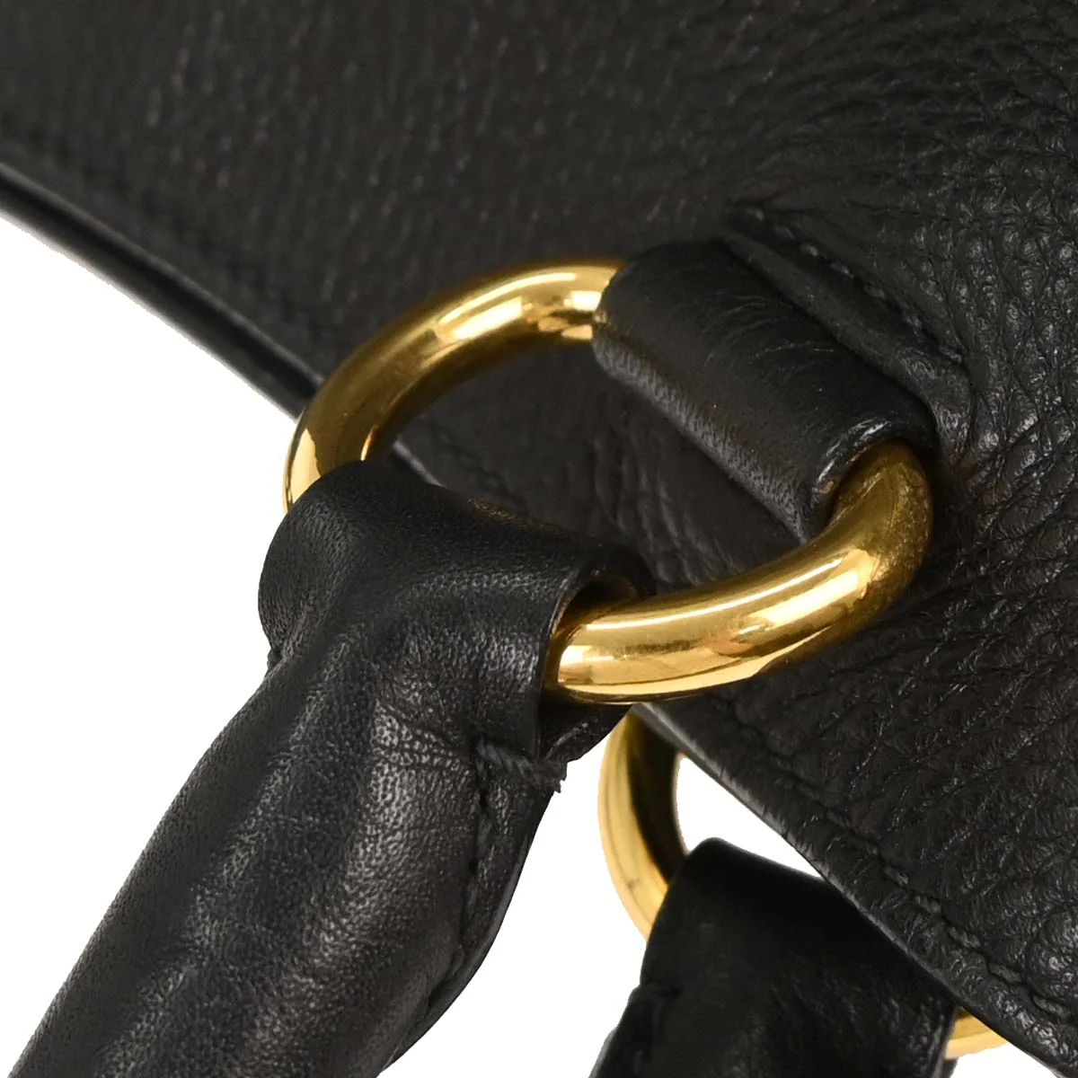 Prada Black Leather 2way Handbag - Image 5