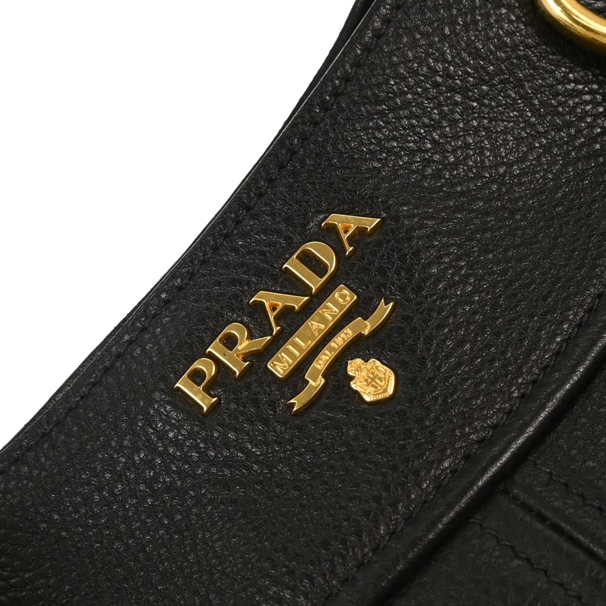 Prada Black Leather 2way Handbag - Image 7