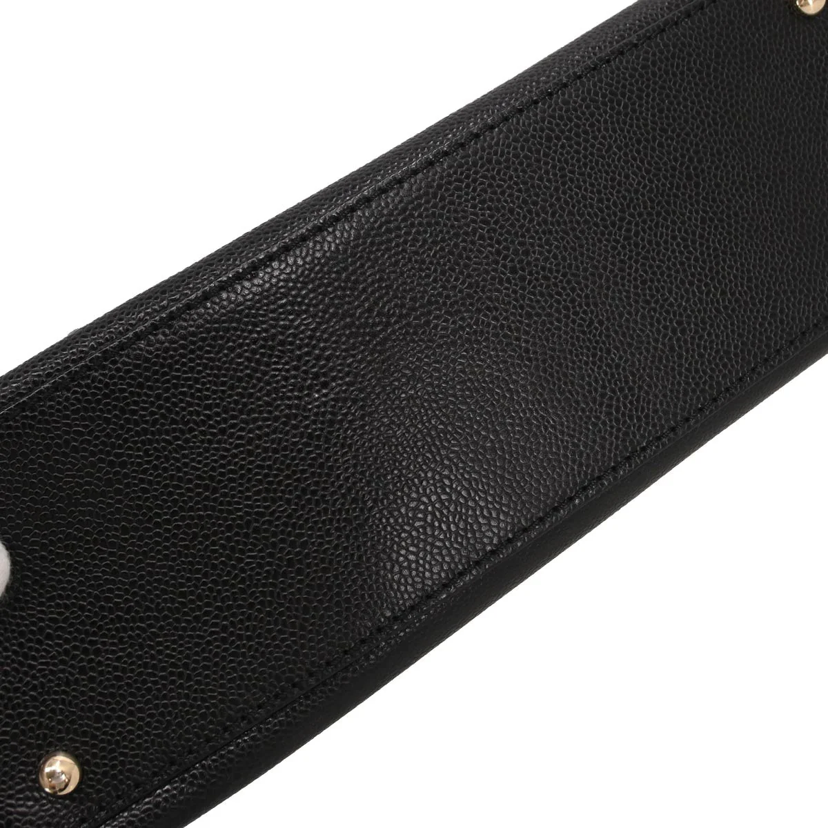 Chanel 2002-2003 Black Calfskin Tote Handbag - Image 4