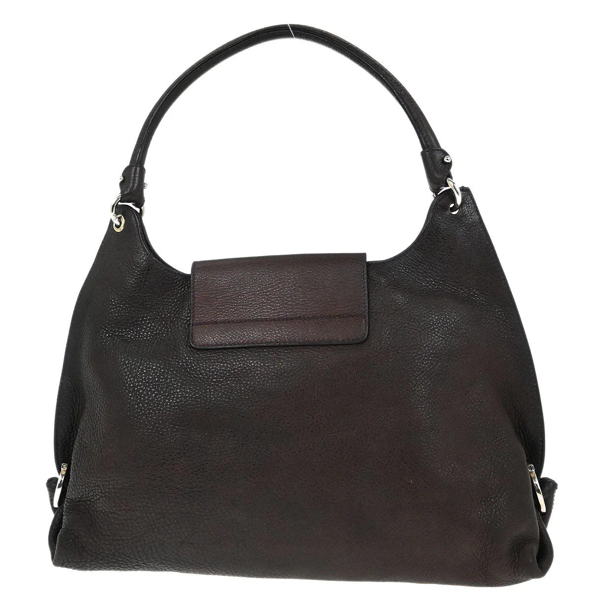 Salvatore Ferragamo Brown Gancini Handbag - Image 2