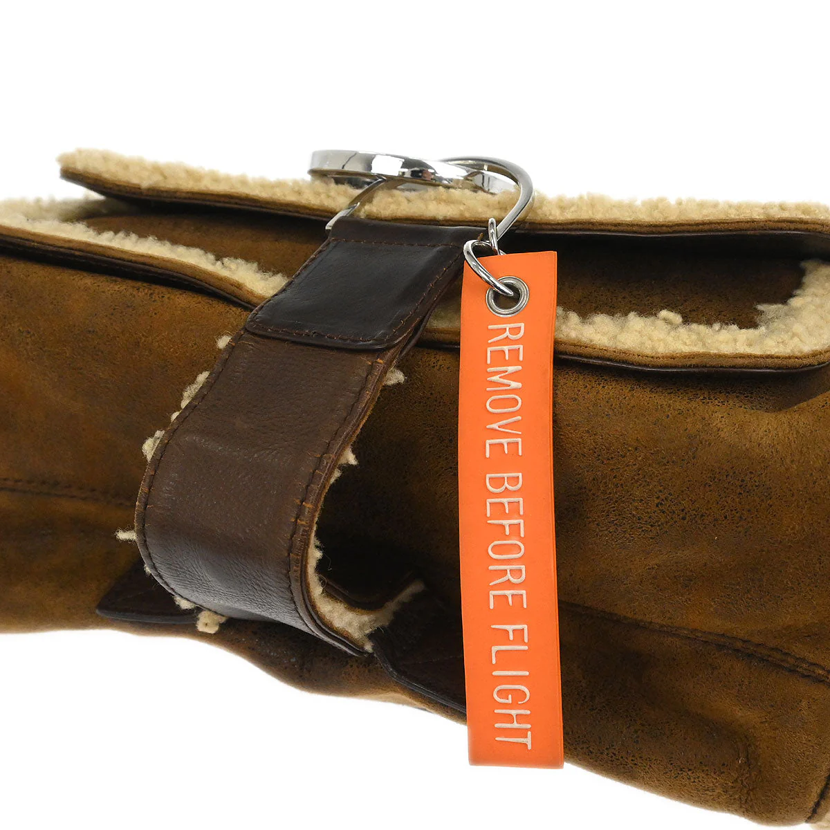 Christian Dior Brown Mouton Flight Handbag - Image 5
