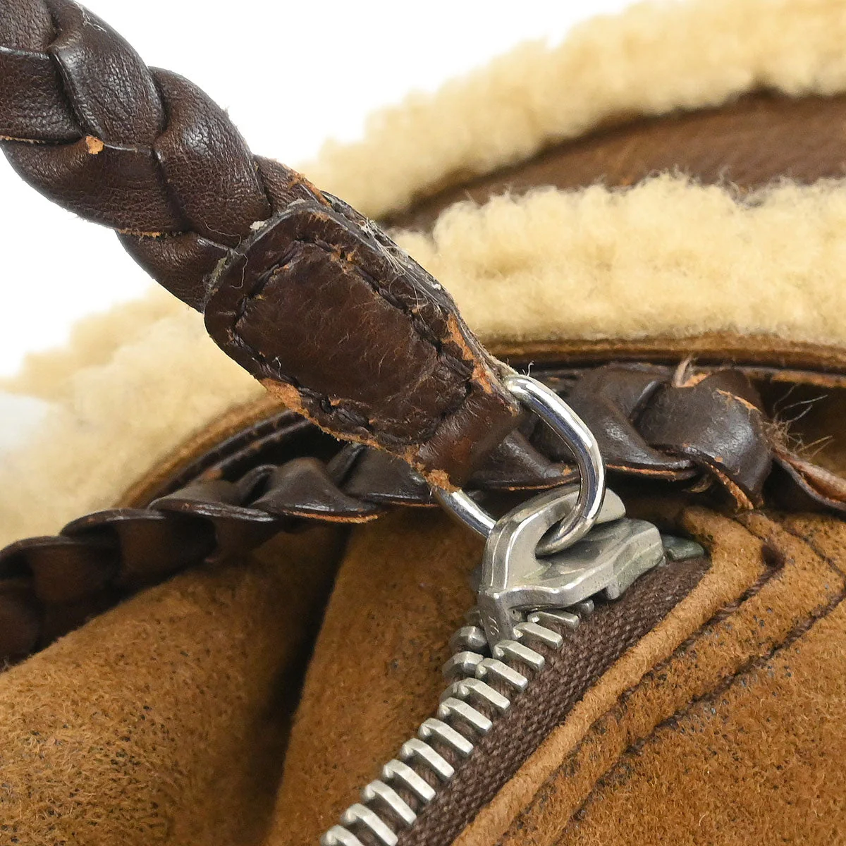 Christian Dior Brown Mouton Flight Handbag - Image 9