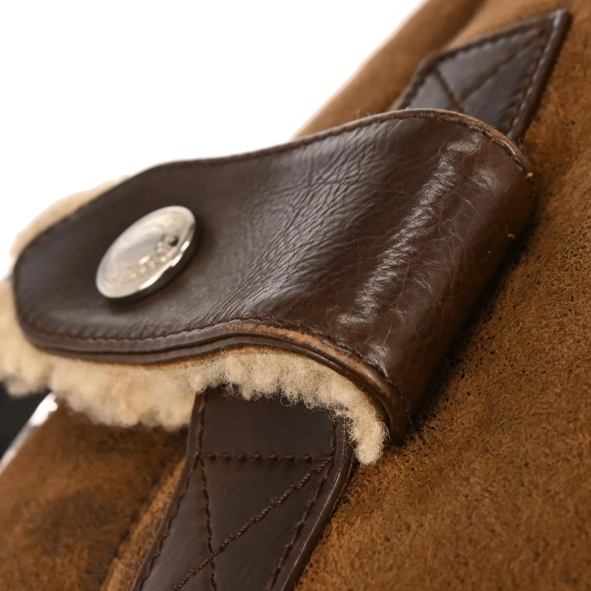 Christian Dior Brown Mouton Flight Shoulder Bag - Image 9
