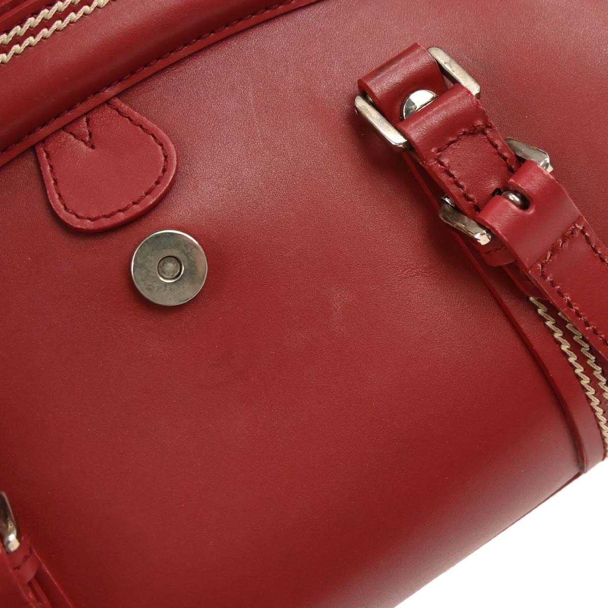 Christian Dior Red Leather Detective Handbag - Image 7