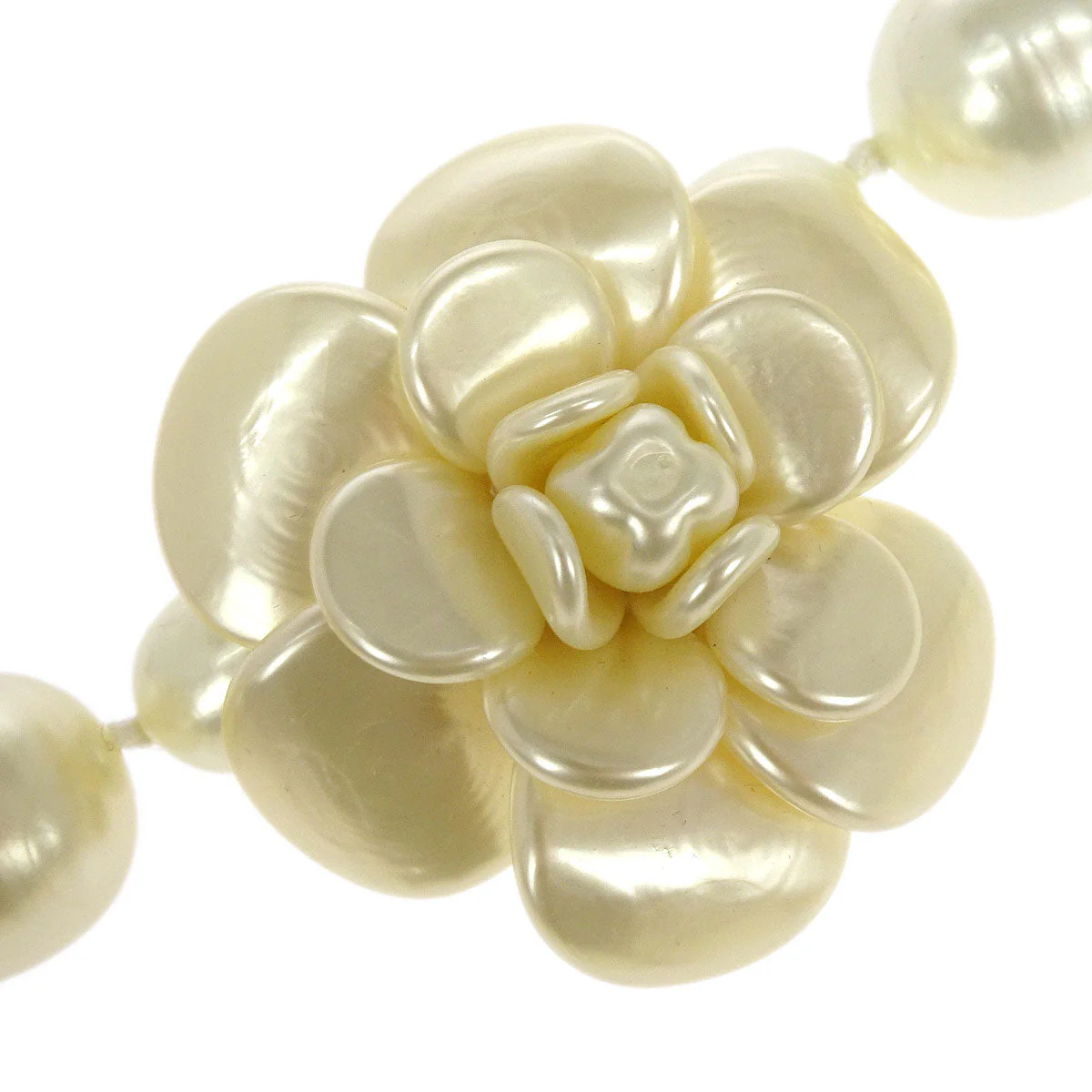 Chanel Costume Pearl Chain Necklace Gold 97A - Image 3