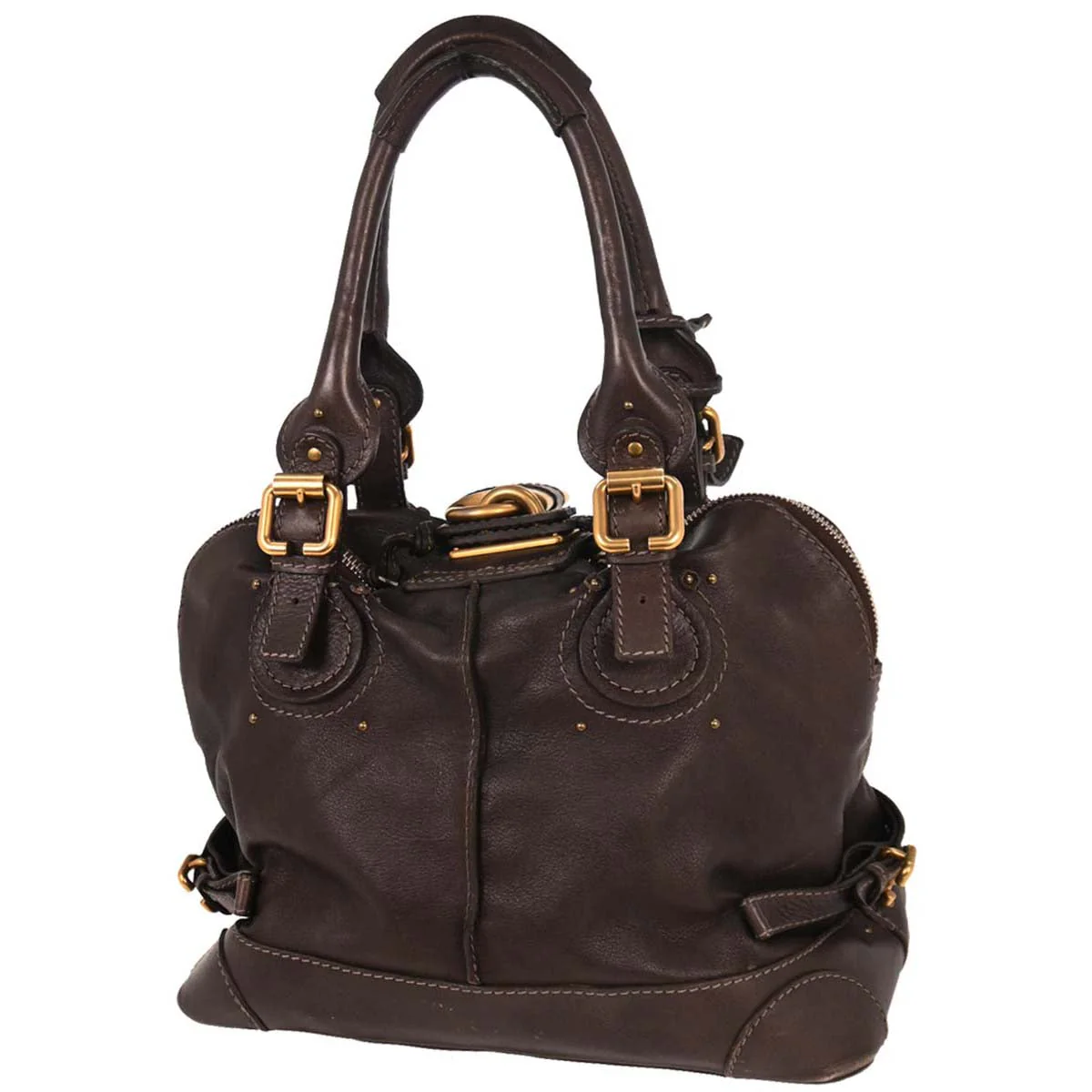 Chloe Brown Paddington Dome Handbag - Image 2