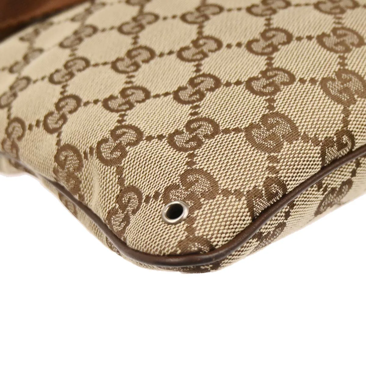 Gucci Beige Brown GG Shoulder Bag - Image 4
