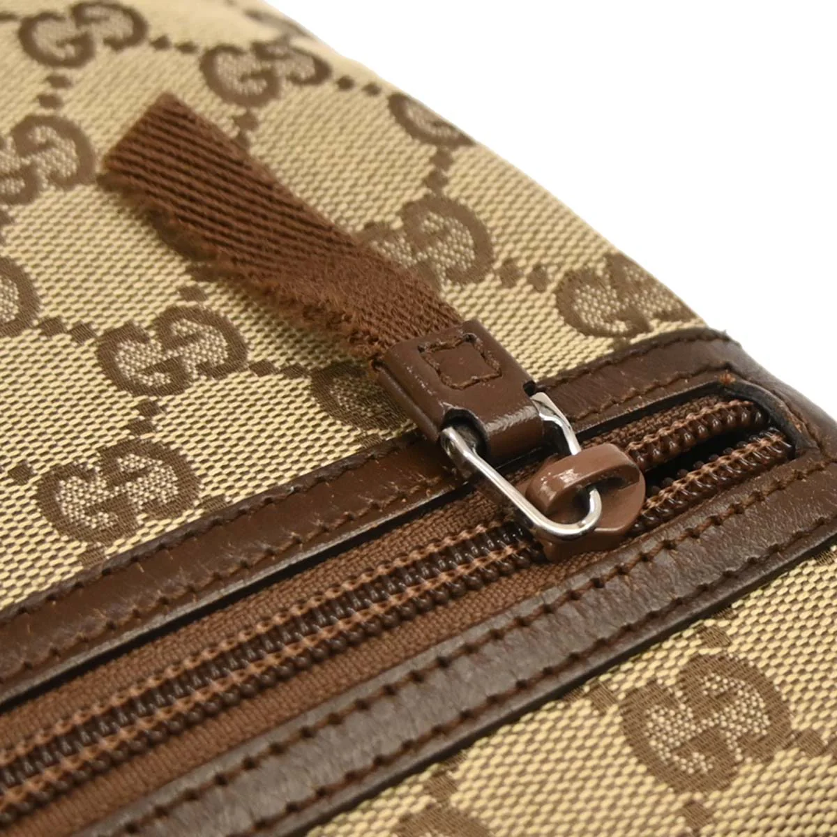 Gucci Beige Brown GG Shoulder Bag - Image 6