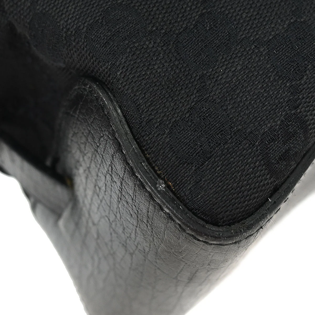 Gucci Black Canvas GG Tote Handbag - Image 4