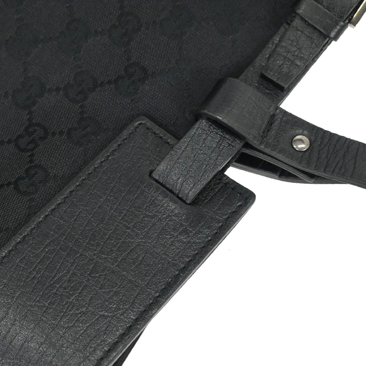 Gucci Black Canvas GG Tote Handbag - Image 5