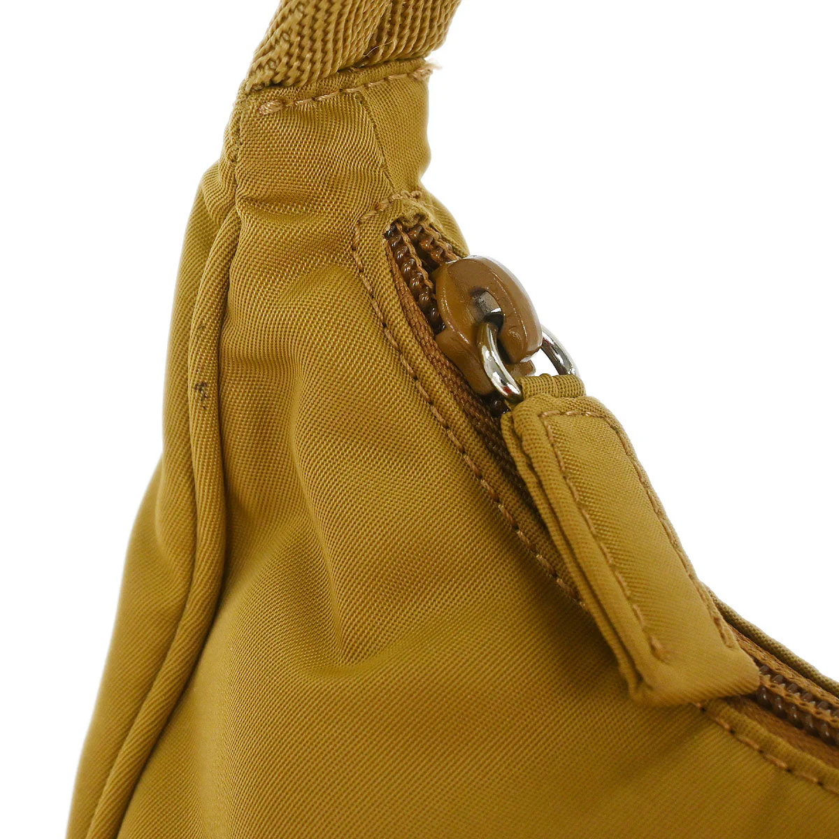 Prada Brown Nylon Handbag - Image 6