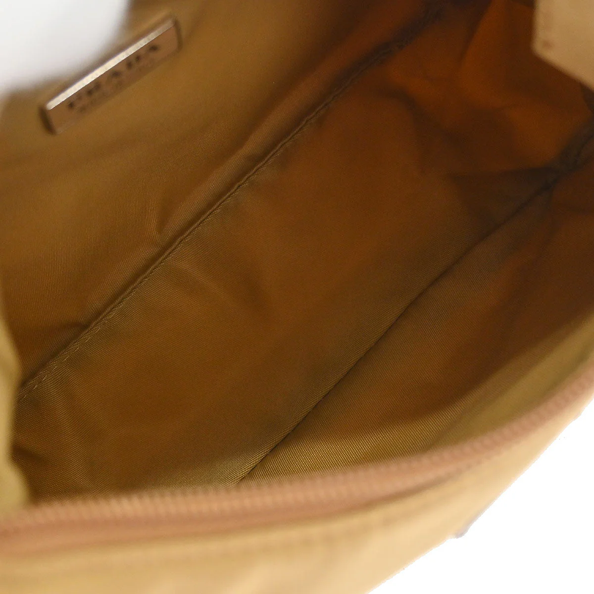 Prada Brown Nylon Handbag - Image 8