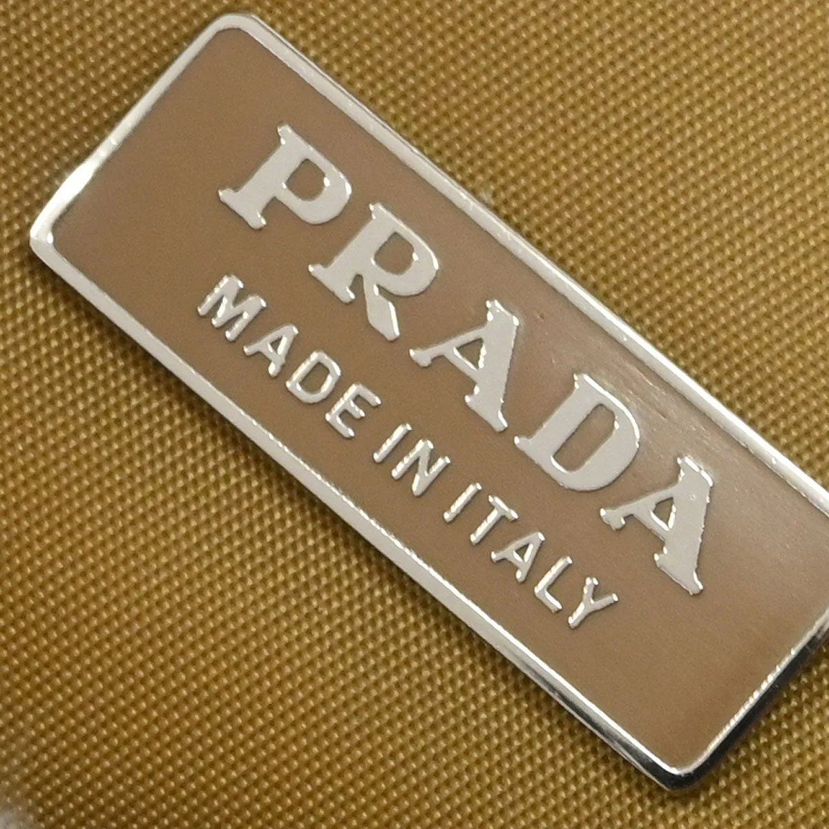 Prada Brown Nylon Handbag - Image 9