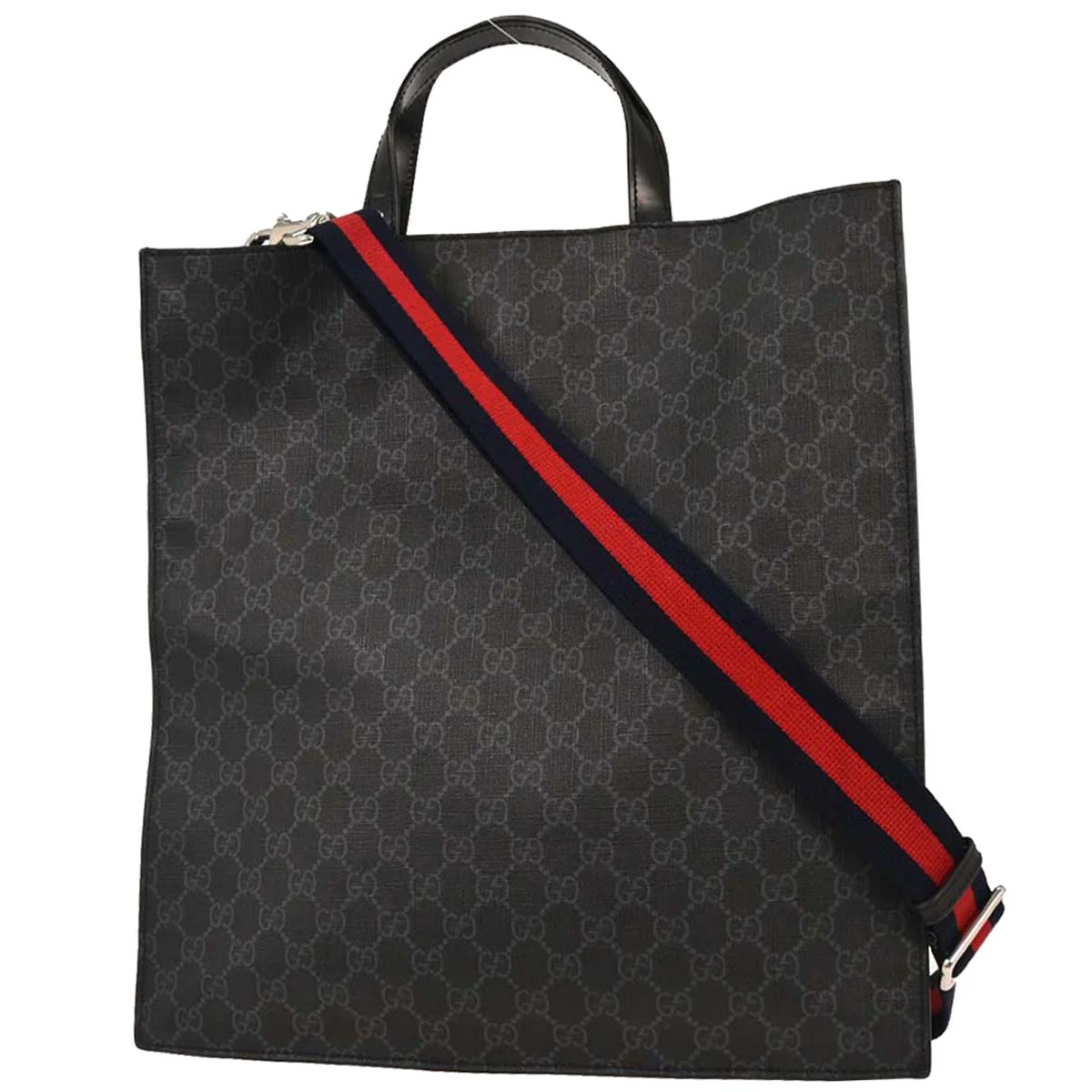 Gucci Black PVC GG Tote 2way Shoulder Handbag - Image 2